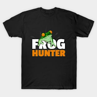 Frog Hunter Design for Frog Lovers T-Shirt